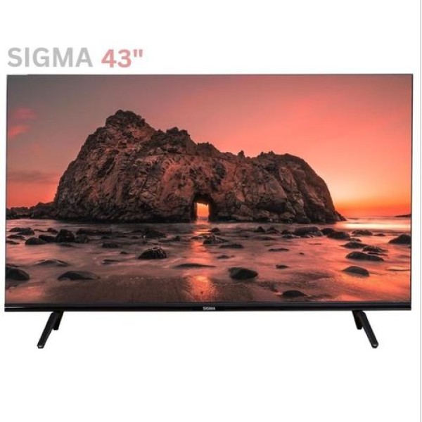 Sigma 43" SIG-K43V6 FHD Digital Frameless Satellite TV + Free Wall Mount Bracket